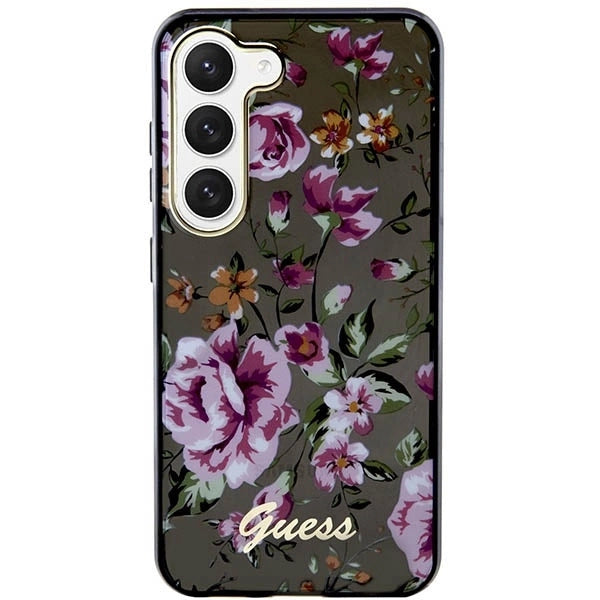 Guess GUHCS23MHCFWSK S23+ S916 black/black hardcase Flower Collection_2