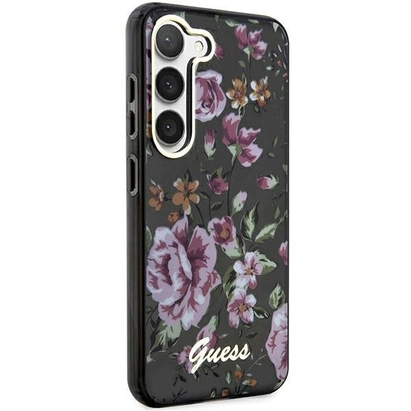 Guess GUHCS23MHCFWSK S23+ S916 black/black hardcase Flower Collection_3