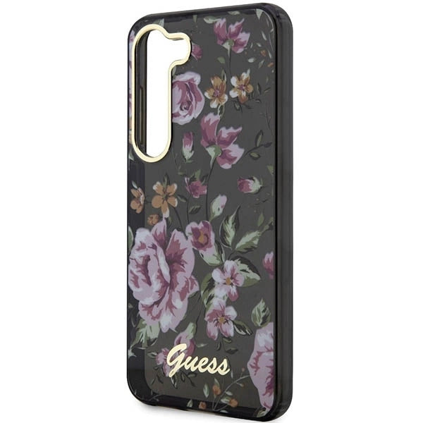 Guess GUHCS23MHCFWSK S23+ S916 black/black hardcase Flower Collection_5