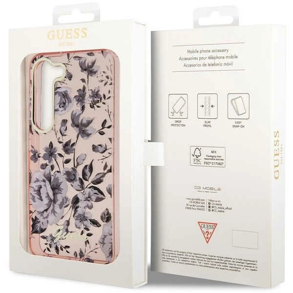 Guess GUHCS23MHCFWSP S23+ S916 pink/pink hardcase Flower Collection_7