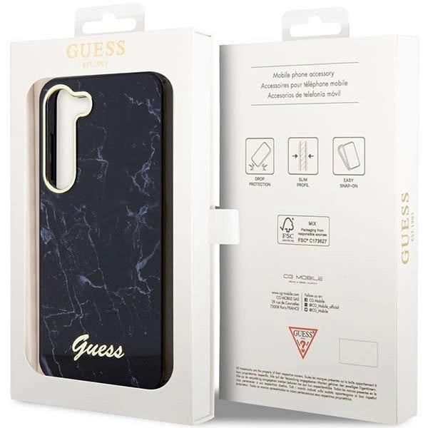 Guess GUHCS23MPCUMAK S23 +S916 black/black hardcase Marble_7