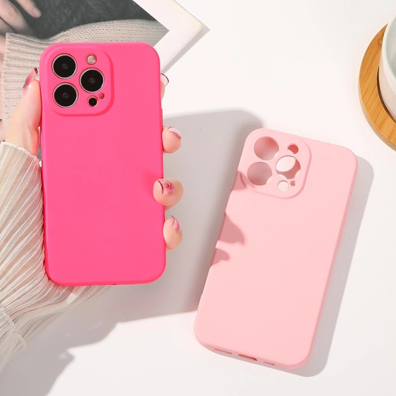 Silicone case for Samsung Galaxy A14 5G / Galaxy A14 silicone cover beige_10