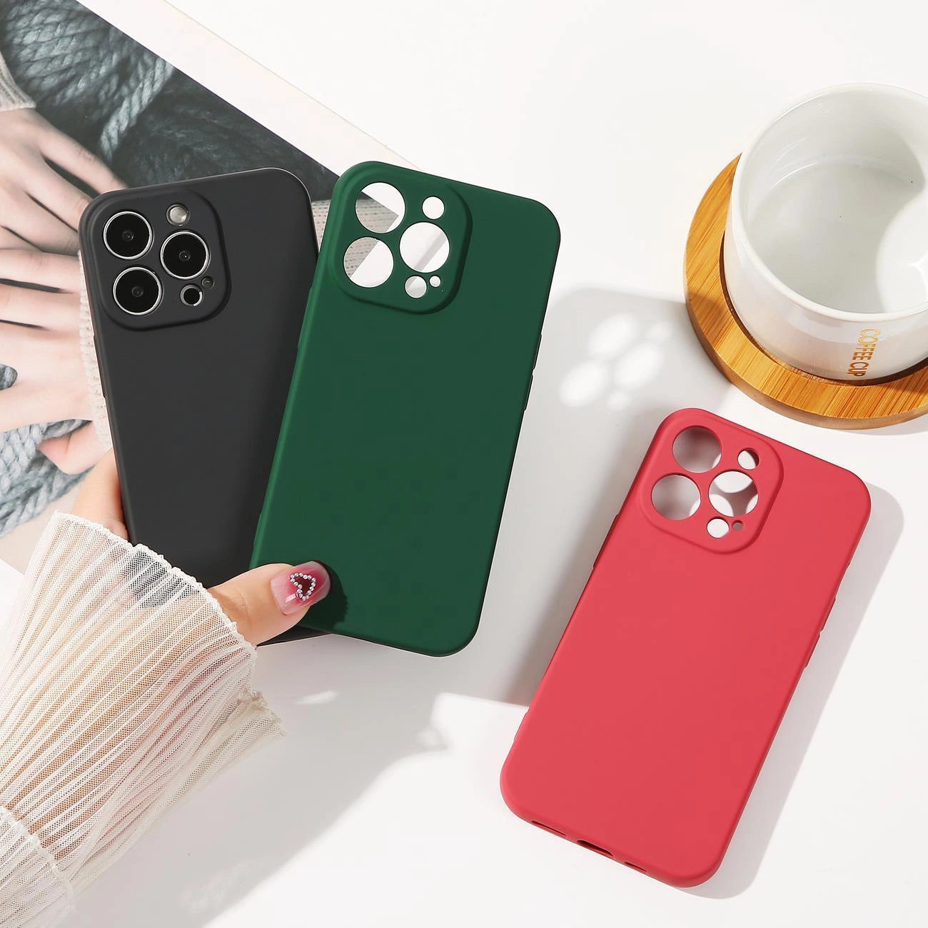 Silicone case for Samsung Galaxy A14 5G / Galaxy A14 silicone cover beige_11