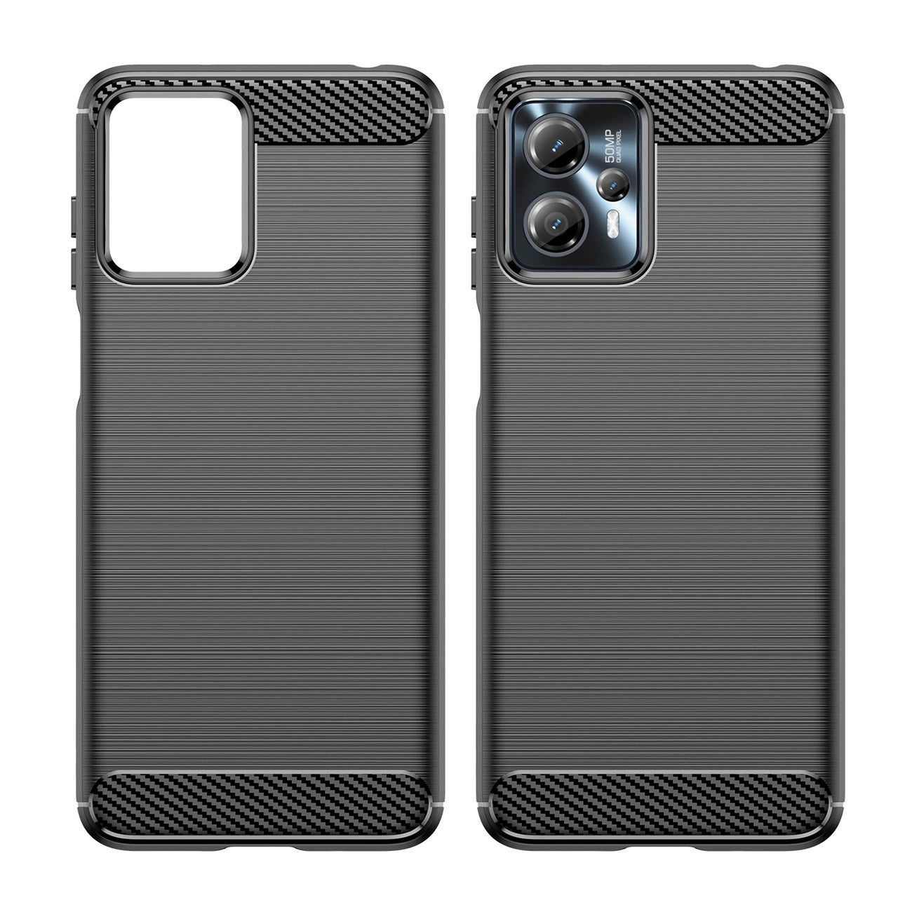 Carbon Case for Motorola Moto G13 flexible silicone carbon cover black_7
