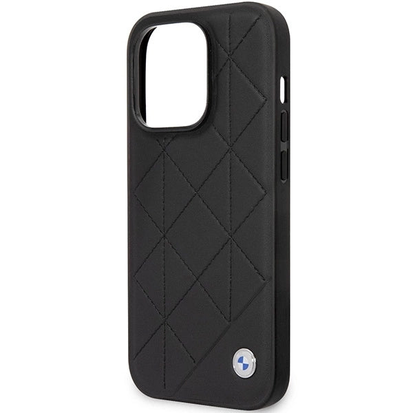 Case BMW BMHCP14L22RQDK iPhone 14 Pro 6.1" black/black Leather Quilted_5