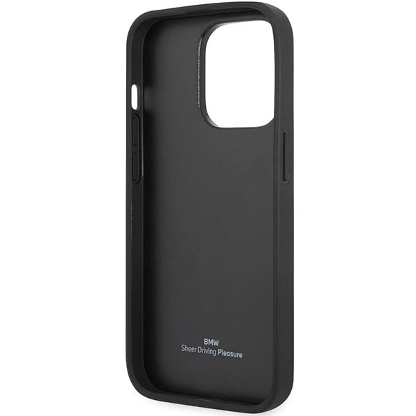 Case BMW BMHCP14L22RQDK iPhone 14 Pro 6.1" black/black Leather Quilted_6