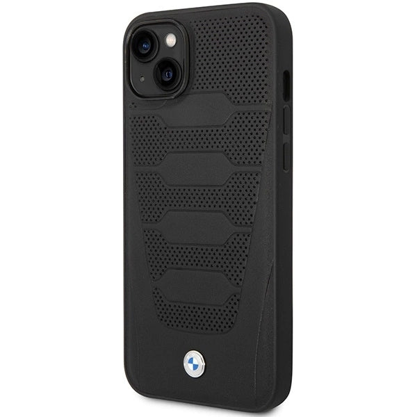 Case BMW BMHCP14S22RPSK iPhone 14 6.1" black/black Leather Seats Pattern_1