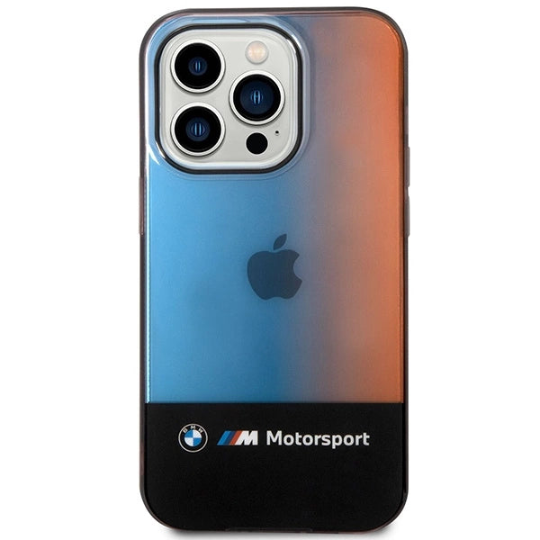 BMW Half Tricolor Case for iPhone 14 Pro Max 6.7" - Black_2
