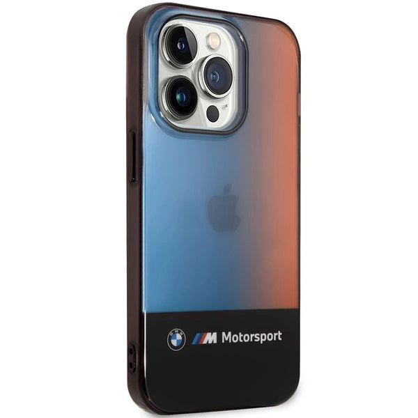 BMW Half Tricolor Case for iPhone 14 Pro Max 6.7" - Black_3