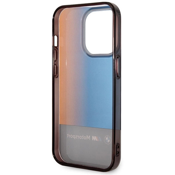 BMW Half Tricolor Case for iPhone 14 Pro Max 6.7" - Black_6