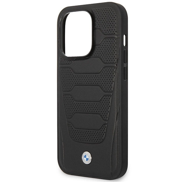 Case BMW BMHMP14L22RPSK iPhone 14 Pro 6.1" black/black Leather Seats Pattern MagSafe_5