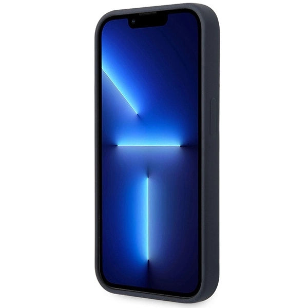 Case BMW BMHMP14LSILNA iPhone 14 Pro 6.1" navy blue/navy Silicone Metal Logo MagSafe_4