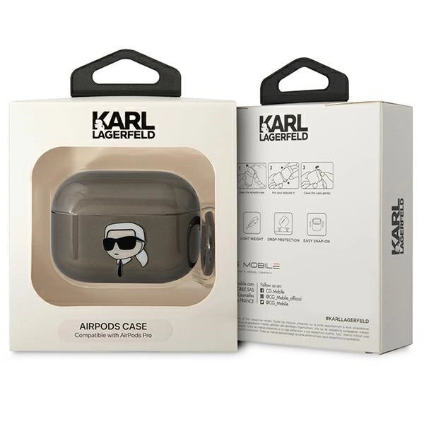 Karl Lagerfeld KLAPHNIKTCK AirPods Pro cover black/black Karl's Head_2