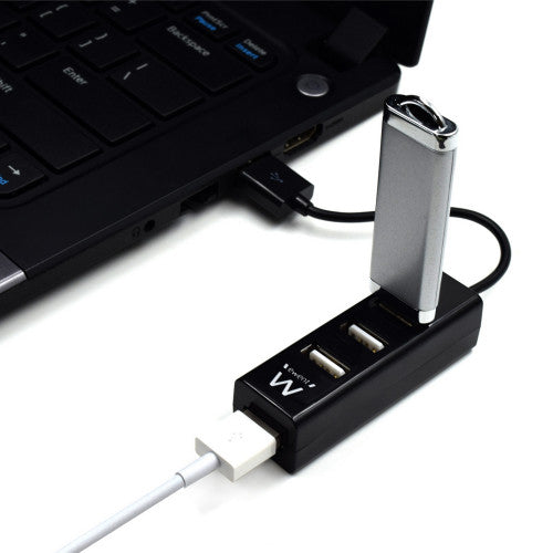 Ewent EW1123 hub de interfaz USB 2.0 480 Mbit/s Negro_5