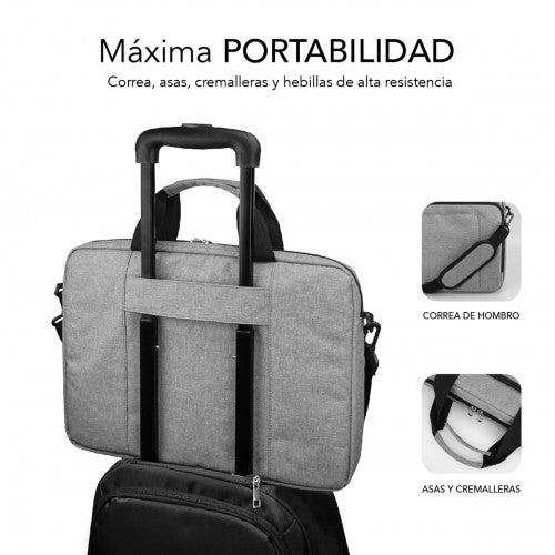 SUBBLIM SUB-LB-4APLB01 maletines para portátil 35,6 cm (14") Maletín Toploader Gris_3