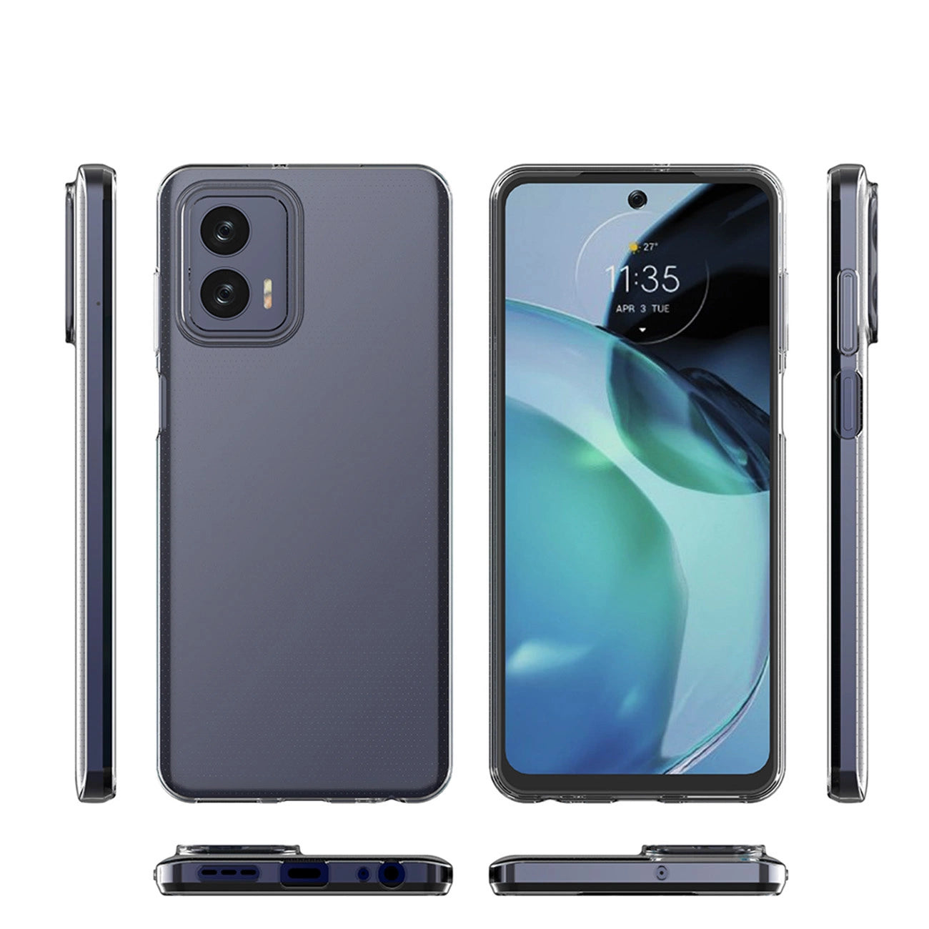 Ultra Clear 0.5mm case for Motorola Moto G73 5G thin cover transparent_2