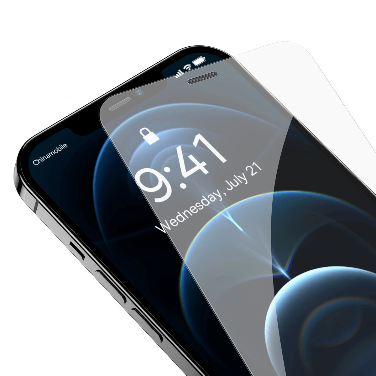 Baseus Full Screen Tempered Glass for iPhone 12 Pro Max with Speaker Cover 0.4mm + Mounting Kit_12