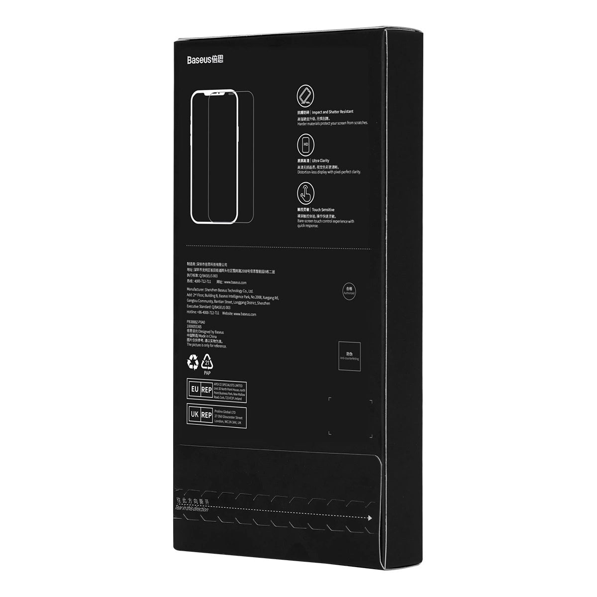 Baseus Full Screen Tempered Glass for iPhone 12 Pro Max with Speaker Cover 0.4mm + Mounting Kit_10