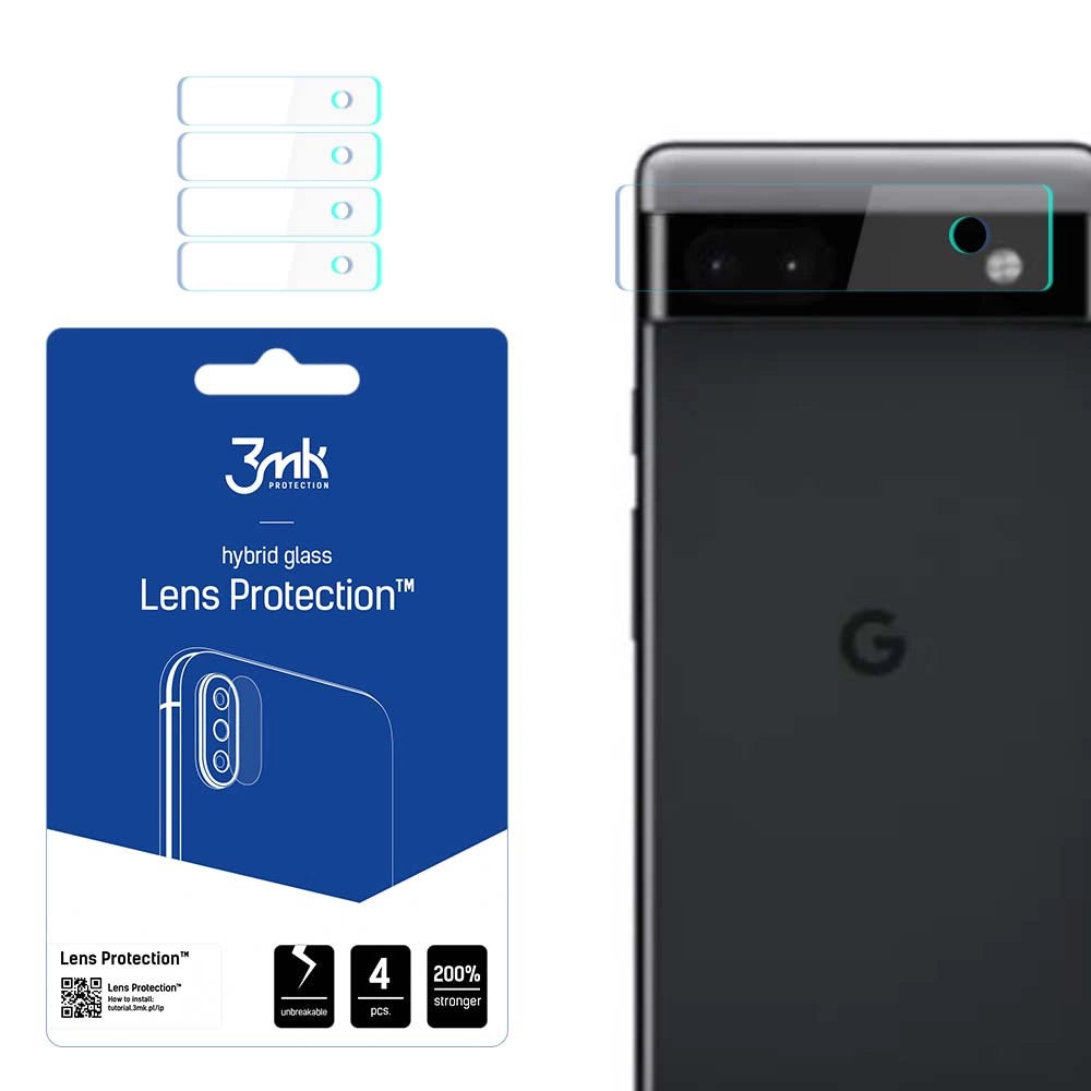 3mk Lens Protection™ hybrid camera glass for Google Pixel 6a_0