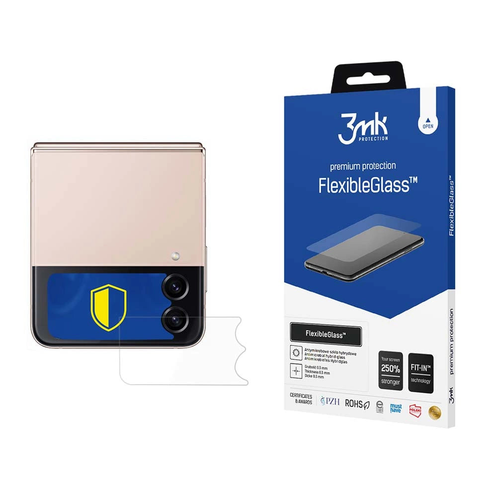 3mk FlexibleGlass™ hybrid glass on Samsung Galaxy Z Flip 4 (front)_0