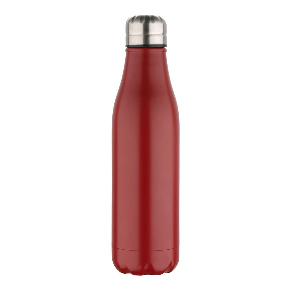 Garrafa isotérmica de aço inoxidável, vermelho mate, experto, 500 ml_0
