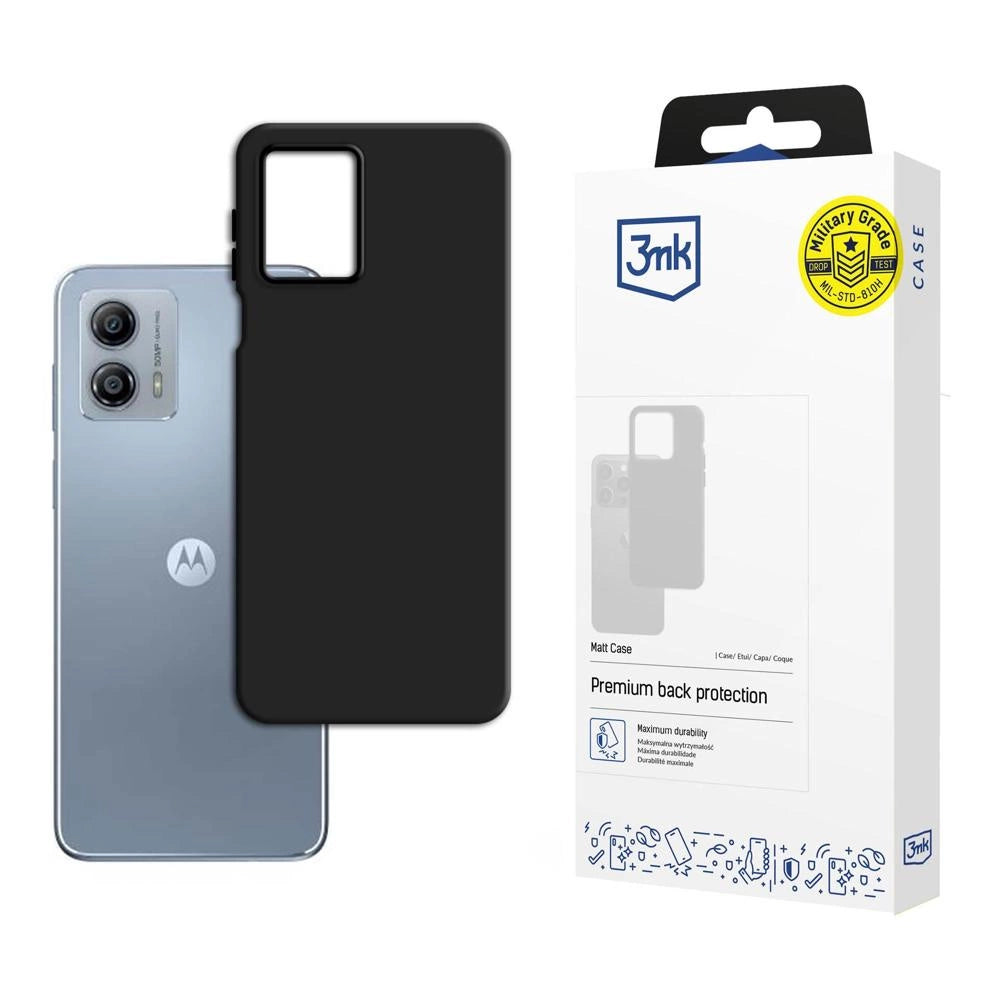 3mk Matt Case for Motorola Moto G53 - black_0