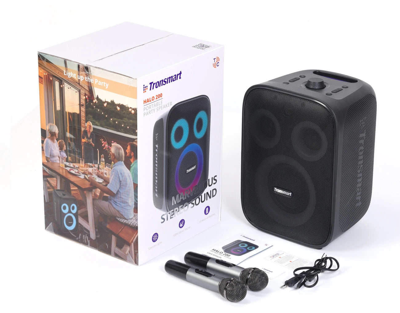 Tronsmart Halo 200 Wireless Speaker 120W + 2 Microphones - Black_8