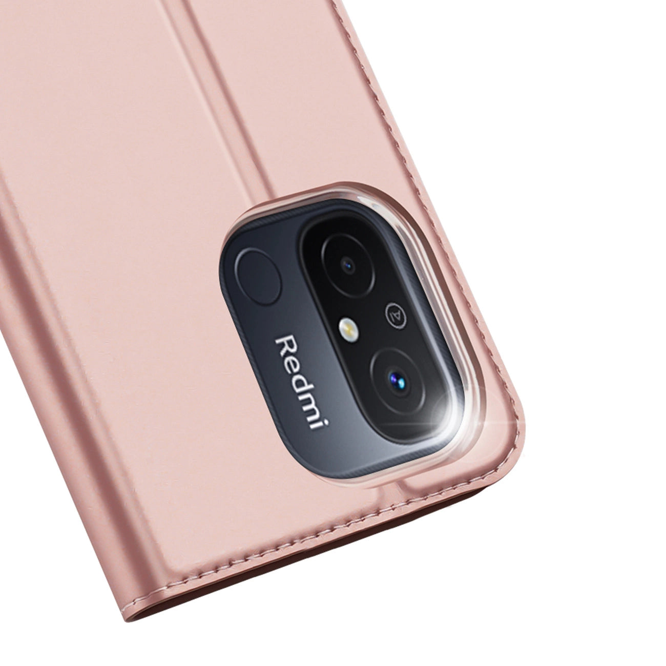 Dux Ducis Skin Pro Case For Xiaomi Redmi 11A / Poco C55 / Redmi 12C Cover Flip Card Wallet Stand Pink_2