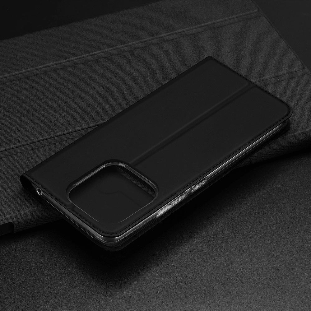 Dux Ducis Skin Pro Case For Xiaomi Redmi 11A / Poco C55 / Redmi 12C Flip Cover Card Wallet Stand Black_12