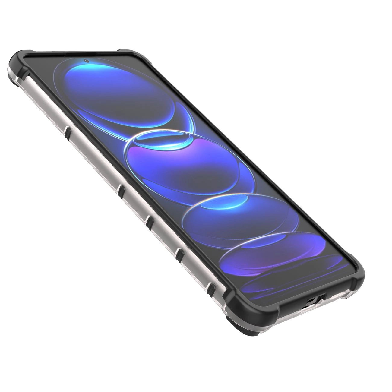 Honeycomb case for Xiaomi Redmi Note 12 Pro+ armored hybrid cover blue_13