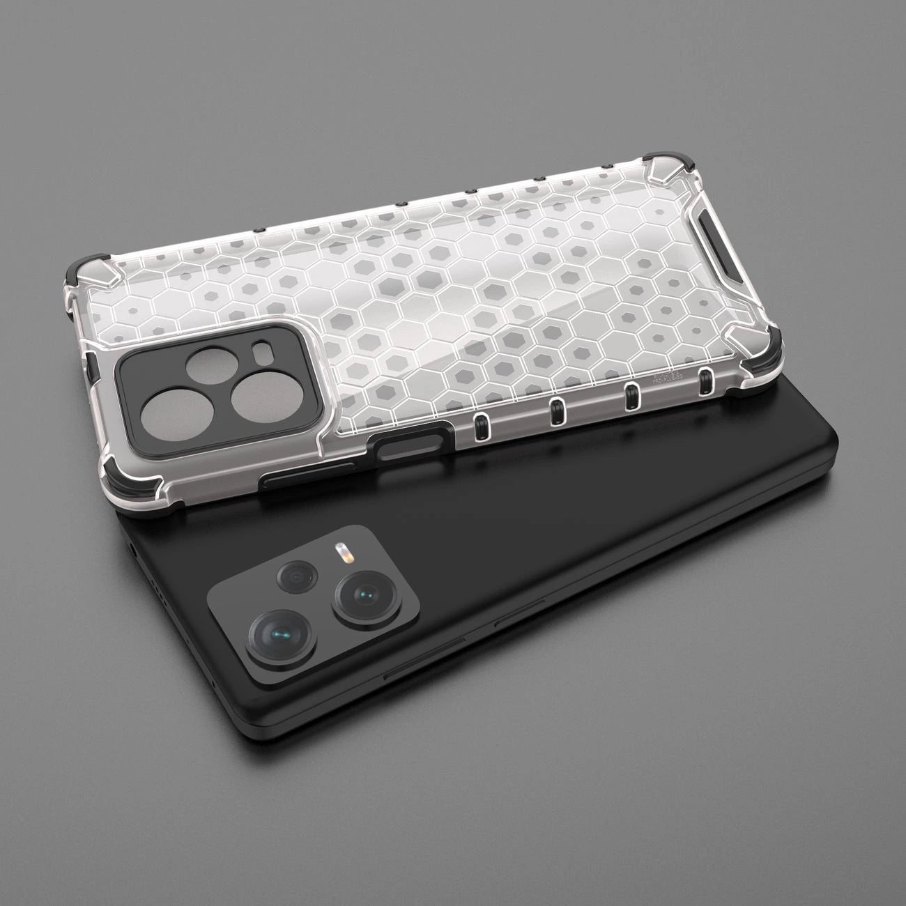 Honeycomb case for Xiaomi Redmi Note 12 Pro+ armored hybrid cover blue_9