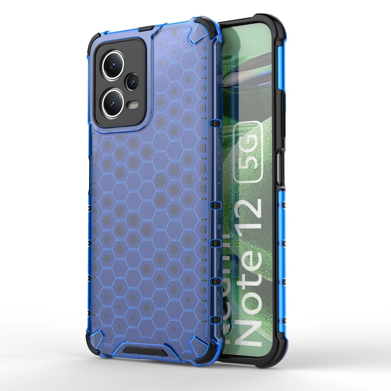 Honeycomb case for Xiaomi Redmi Note 12 5G / Poco X5 5G armored hybrid case blue_0