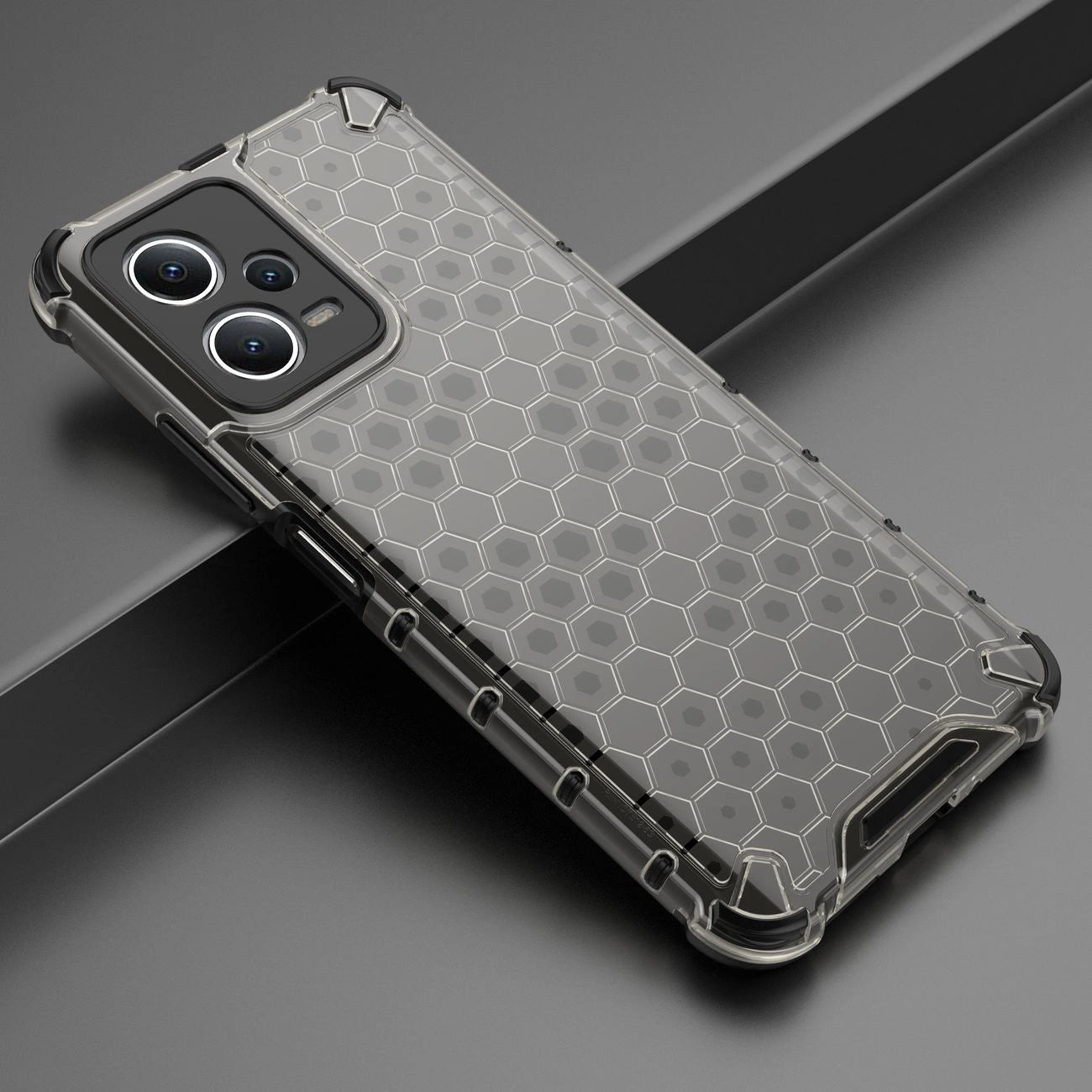 Honeycomb case for Xiaomi Redmi Note 12 5G / Poco X5 5G armored hybrid cover black_16
