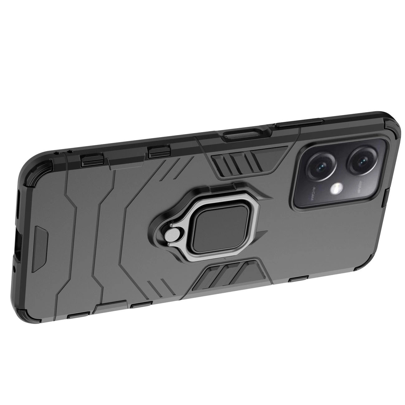 Ring Armor Case for Xiaomi Redmi Note 12 5G / Poco X5 5G Armor Cover Magnetic Holder Ring Black_9