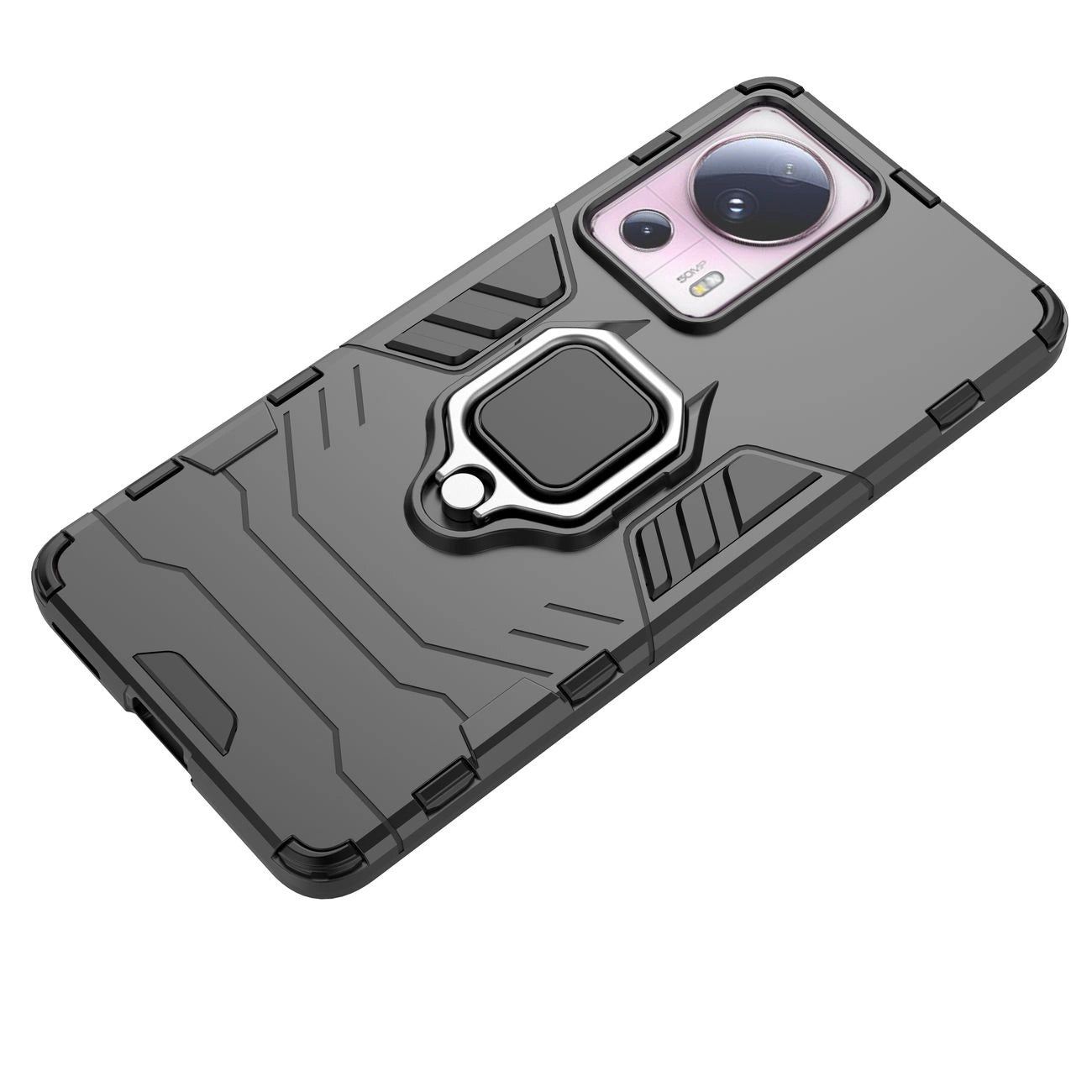Ring Armor case for Xiaomi 13 Lite armored cover magnetic holder ring black_9