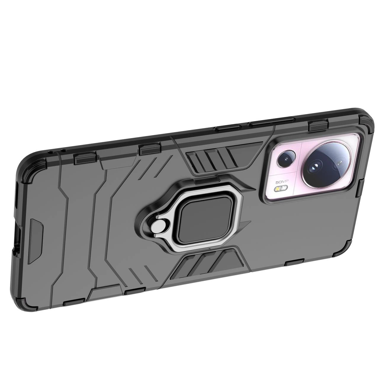 Ring Armor case for Xiaomi 13 Lite armored cover magnetic holder ring black_10