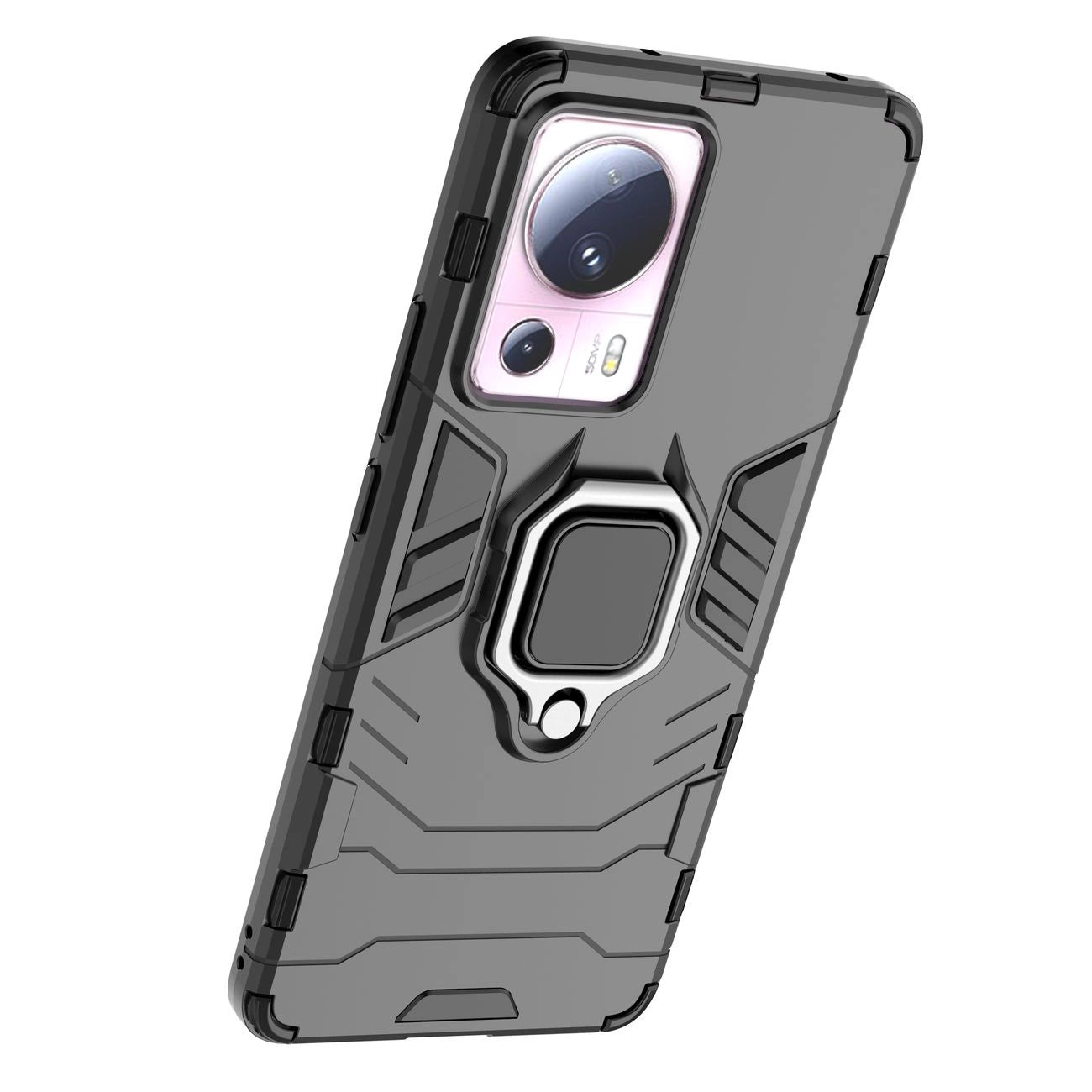 Ring Armor case for Xiaomi 13 Lite armored cover magnetic holder ring black_13