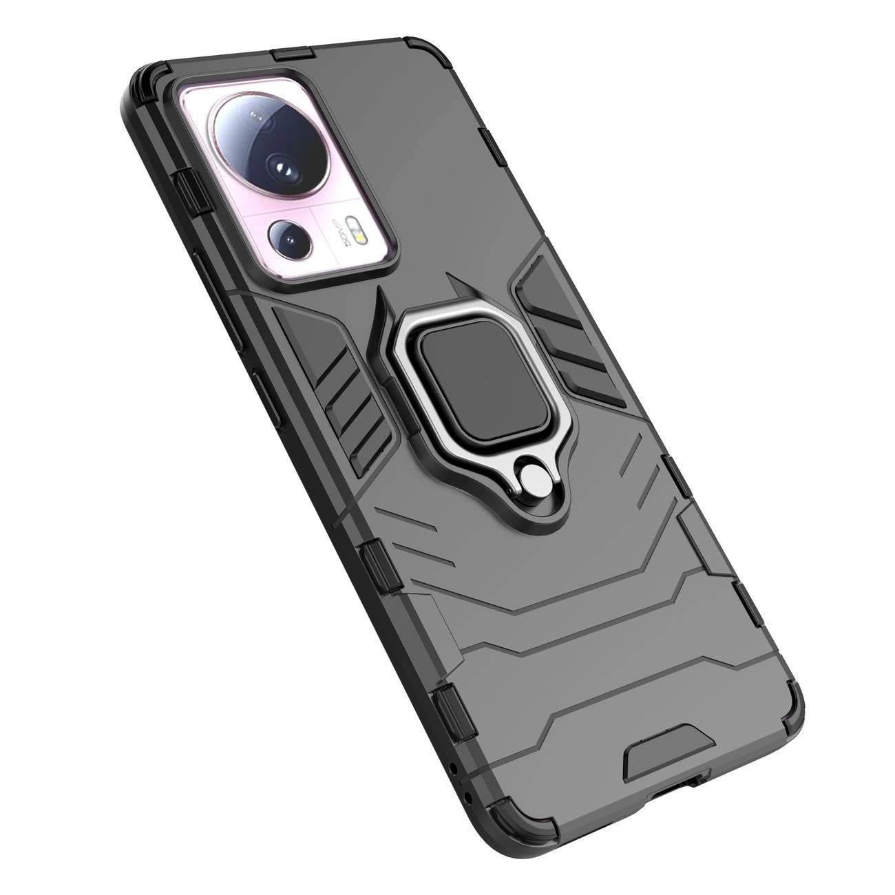 Ring Armor case for Xiaomi 13 Lite armored cover magnetic holder ring black_14