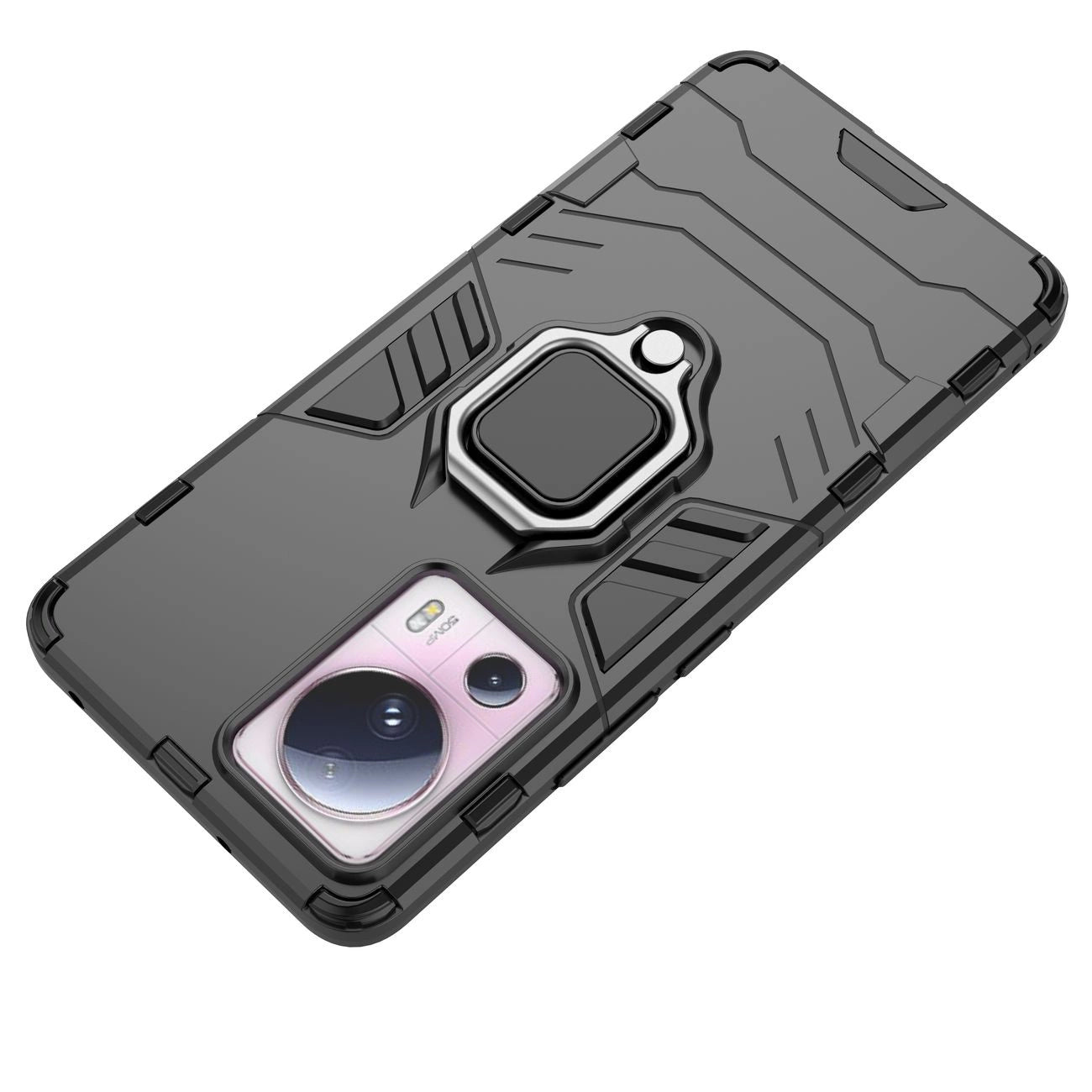 Ring Armor case for Xiaomi 13 Lite armored cover magnetic holder ring black_8