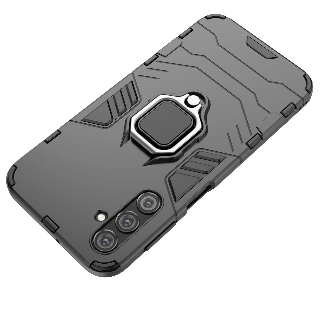 Ring Armor case for Samsung Galaxy A24 4G armored cover magnetic holder ring black_7
