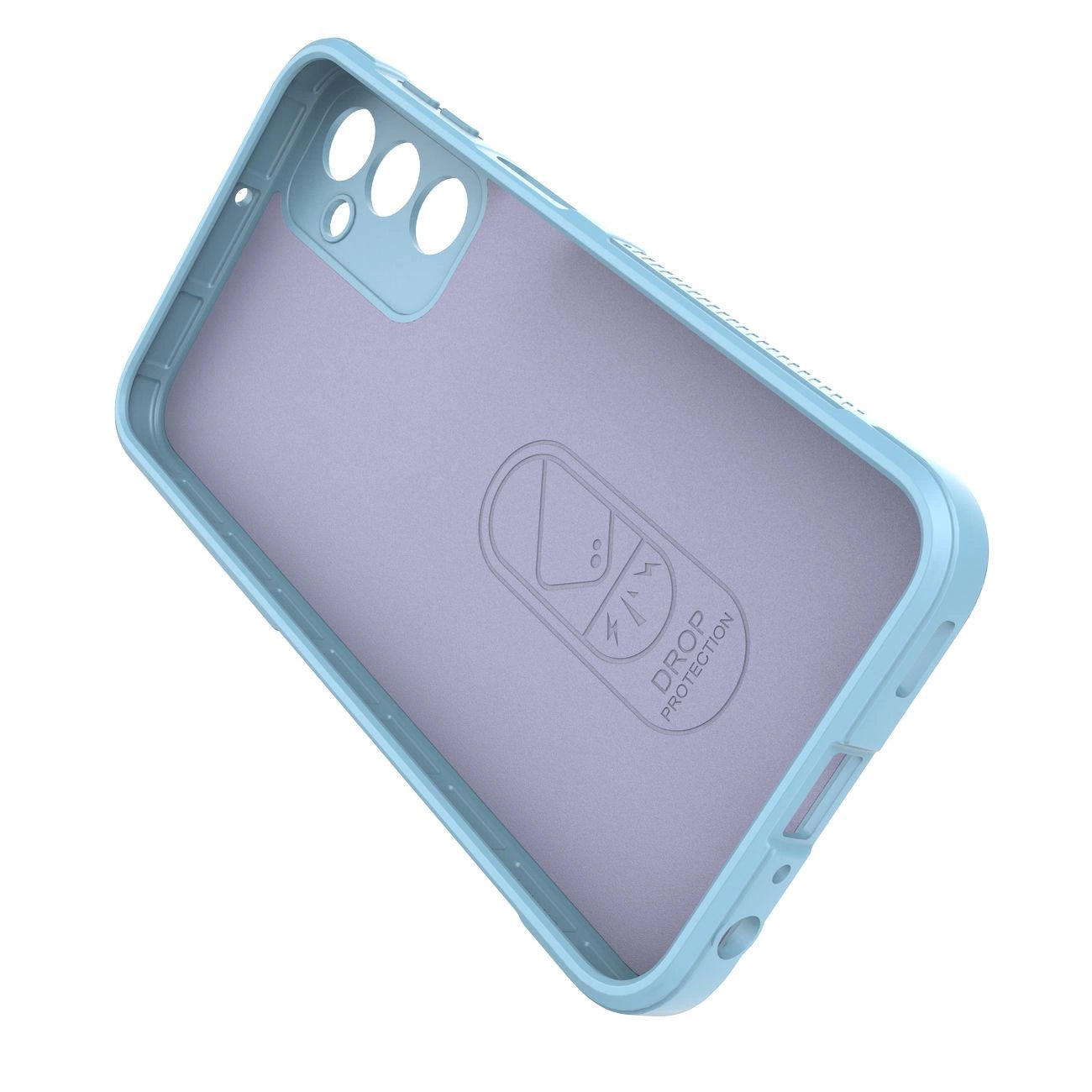 Magic Shield Case for Samsung Galaxy A24 4G flexible armored cover light blue_4