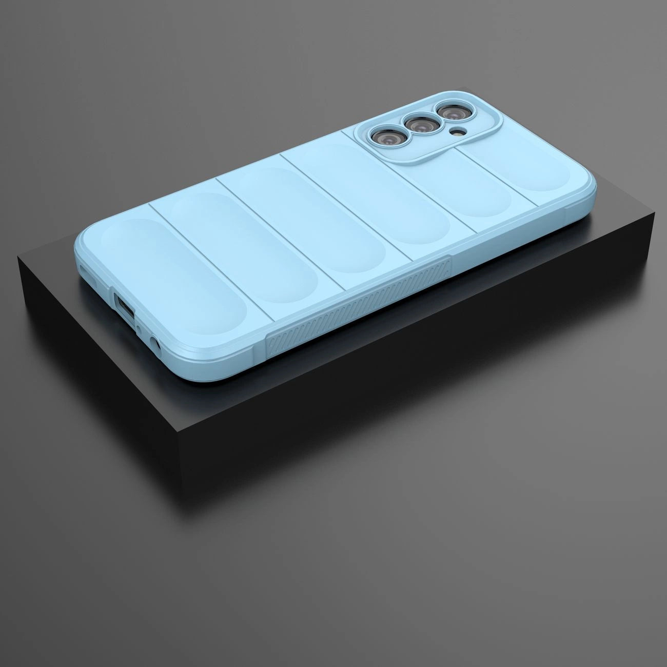 Magic Shield Case for Samsung Galaxy A24 4G flexible armored cover light blue_2