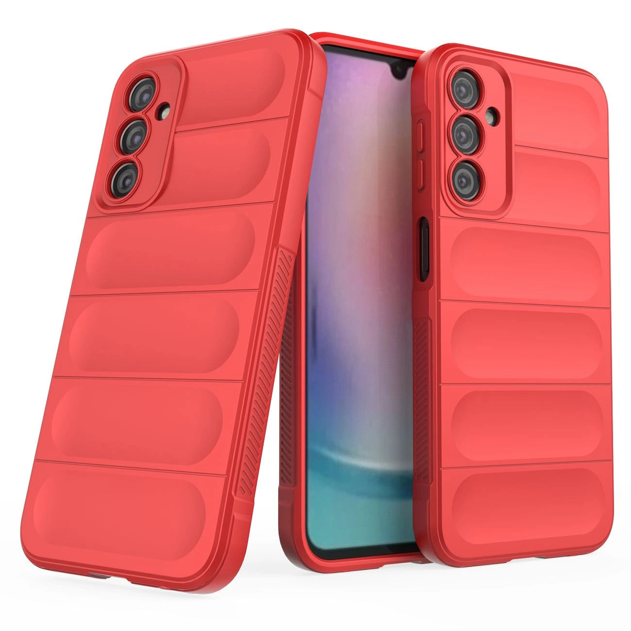 Magic Shield Case for Samsung Galaxy A24 4G flexible armored cover red_17