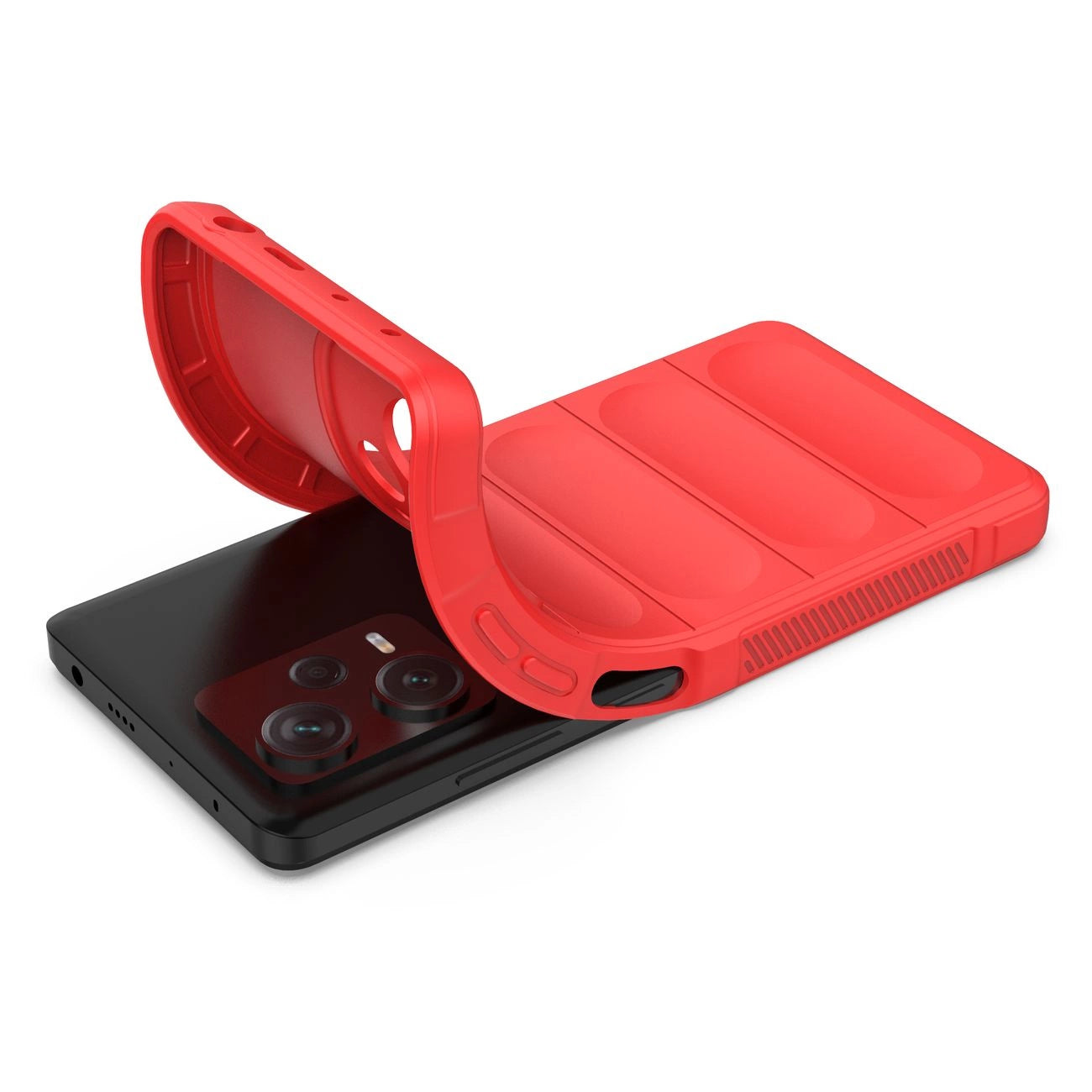 Magic Shield Case for Xiaomi Redmi Note 12 Pro+ flexible armored cover red_10