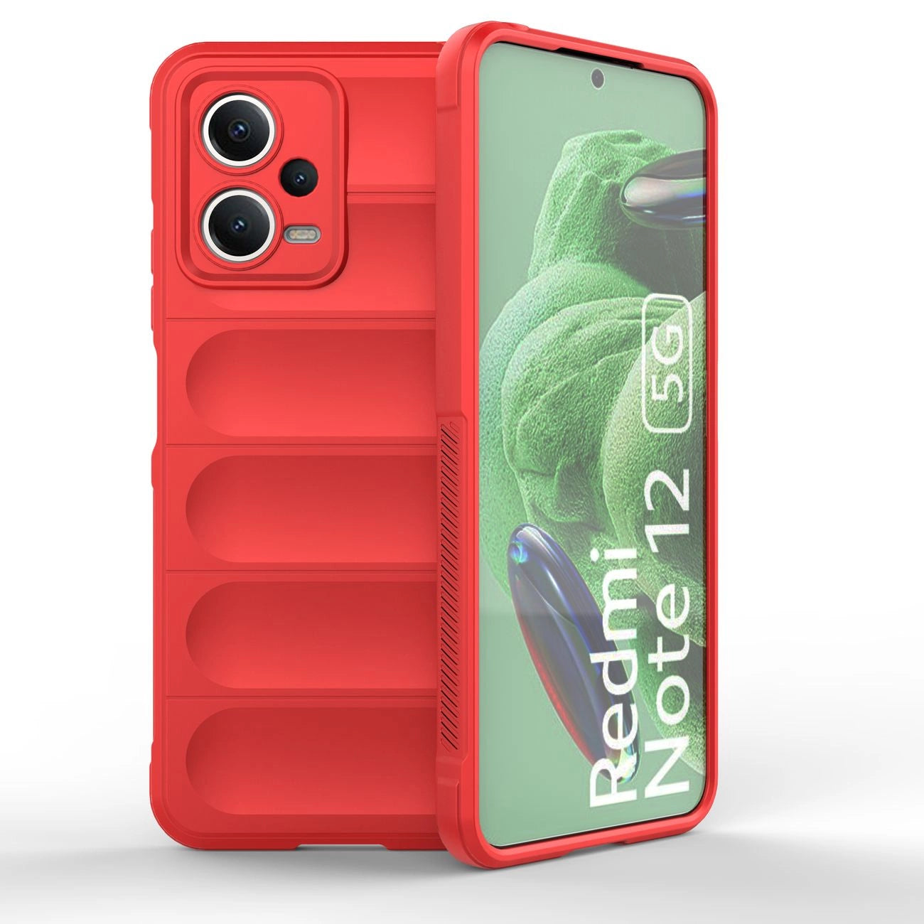 Magic Shield Case for Xiaomi Redmi Note 12 5G / Poco X5 5G Flexible Armor Cover Red_0