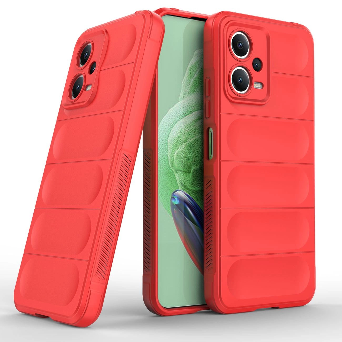 Magic Shield Case for Xiaomi Redmi Note 12 5G / Poco X5 5G Flexible Armor Cover Red_5