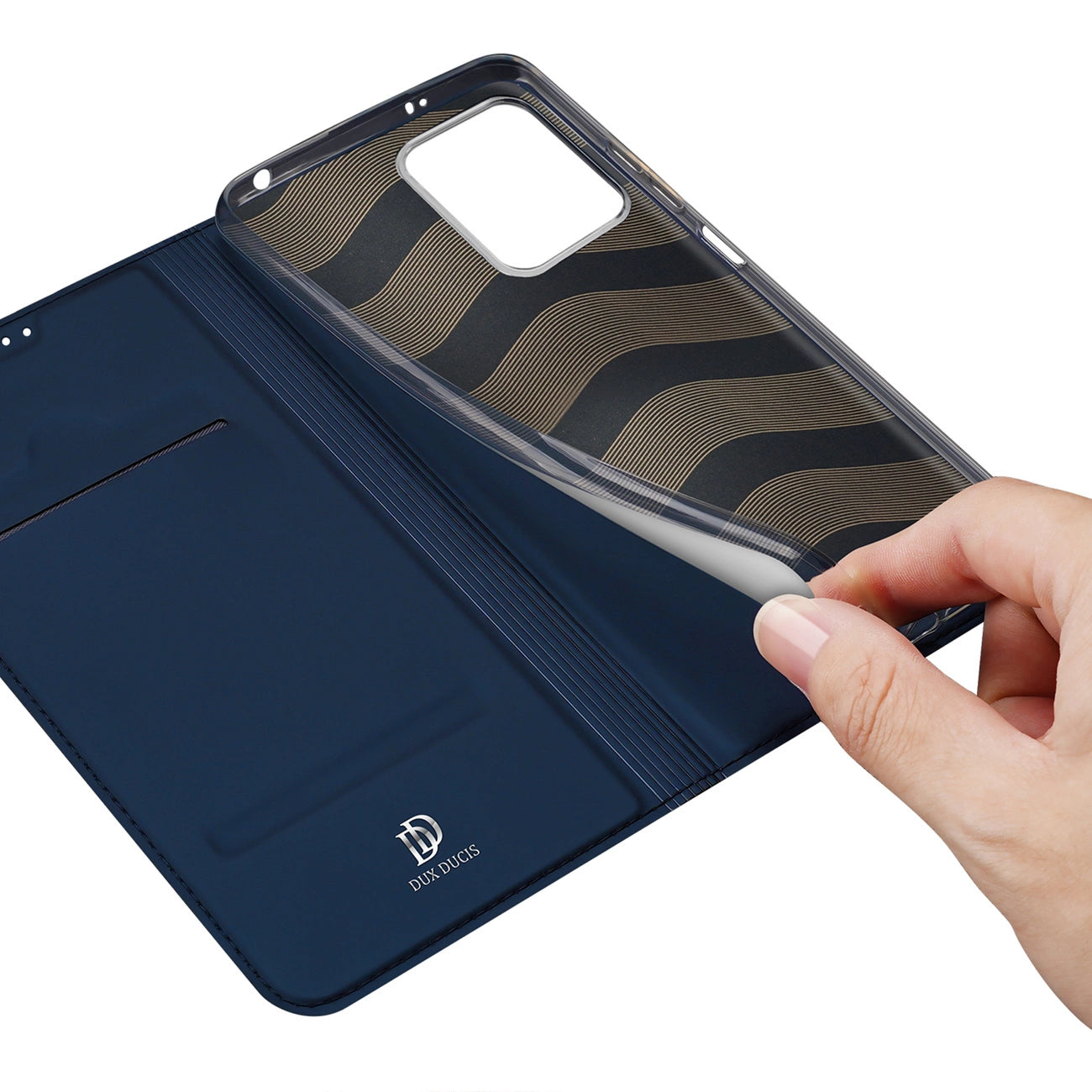 Dux Ducis Skin Pro case for Xiaomi Redmi Note 12 Pro+ flip cover card wallet stand blue_7