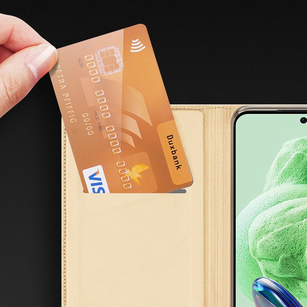 Dux Ducis Skin Pro case for Xiaomi Redmi Note 12 Pro+ flip cover card wallet stand black_16