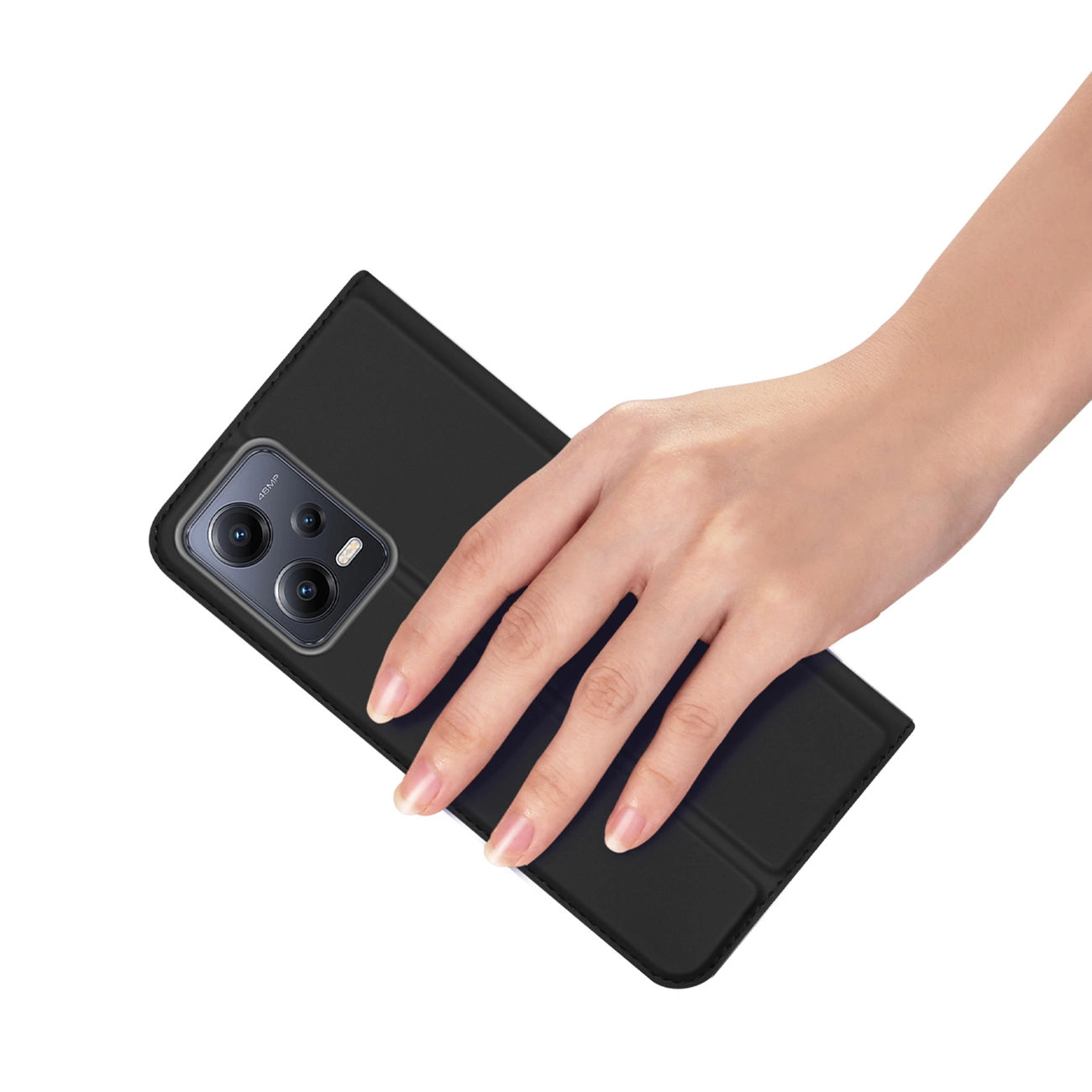 Dux Ducis Skin Pro case for Xiaomi Redmi Note 12 Pro+ flip cover card wallet stand black_6