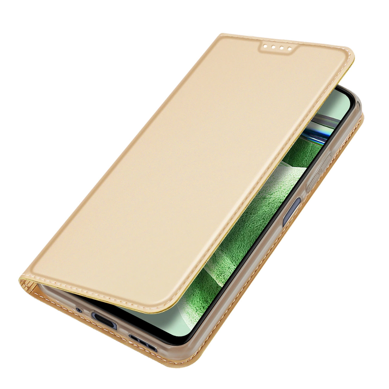Dux Ducis Skin Pro Case For Xiaomi Redmi Note 12 5G / Poco X5 5G Flip Cover Card Wallet Stand Gold_3